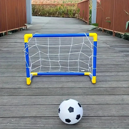 Portable Soccer Goal Set with Ball, Net & Pump