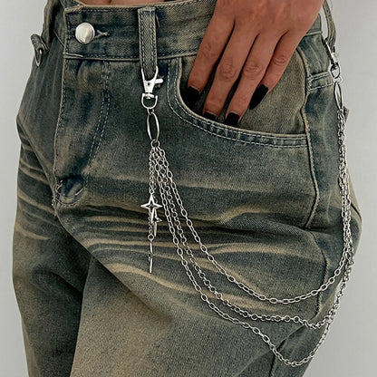 A bold chain accessory for jeans, streetwear outfits, parties, and everyday styling.