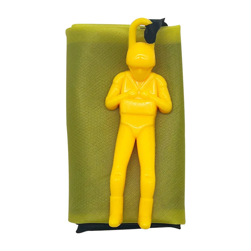 Toy Parachute with Mini Soldier Outdoor Throwing Game