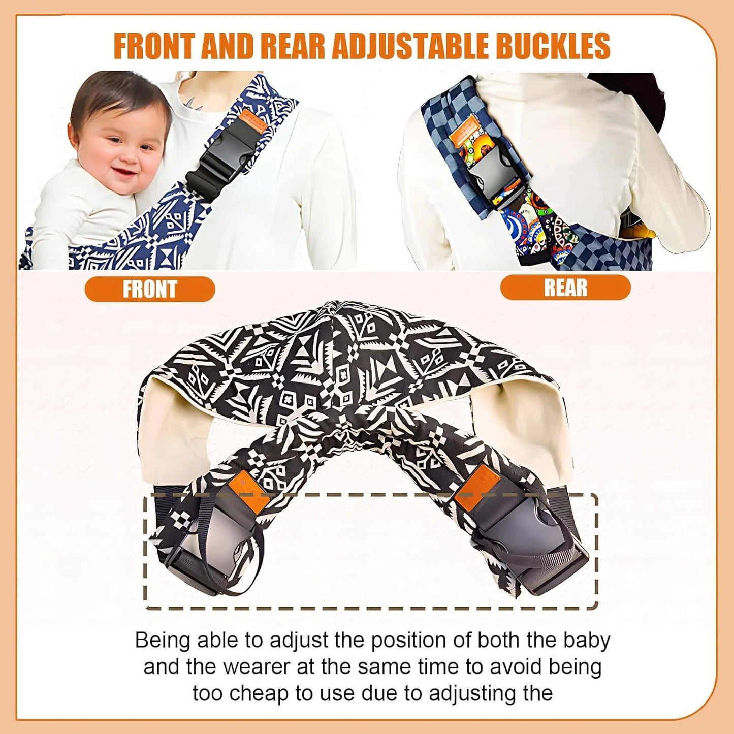 Baby Carrier Sling Adjustable Newborn Hip Carrier Wrap