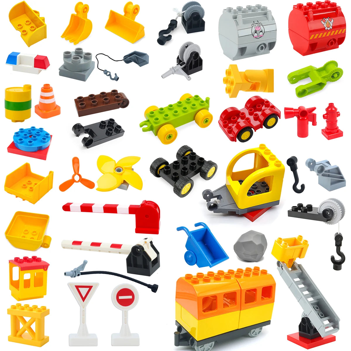 Construction Vehicle Building Blocks