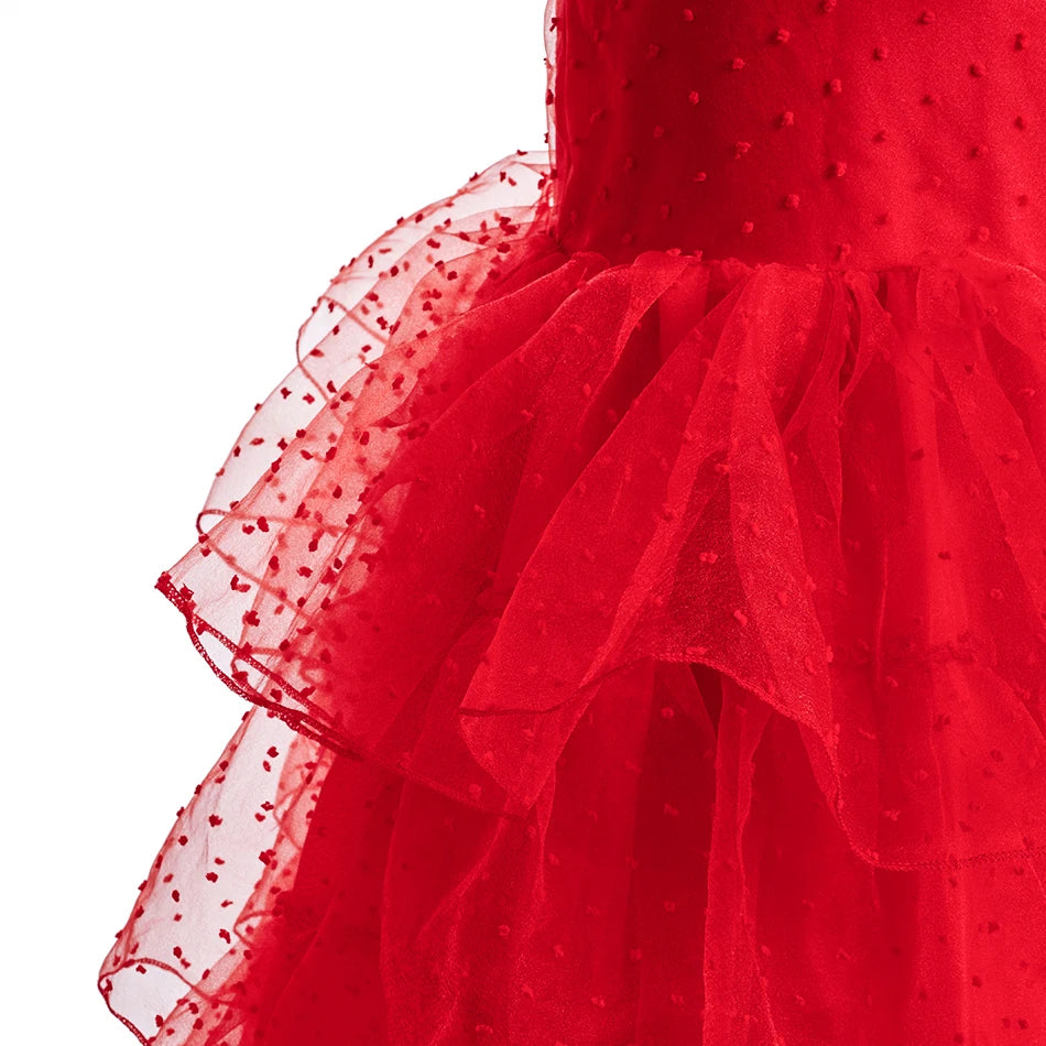 Girls Princess Dress Elsa Anna Kids Cosplay Costume