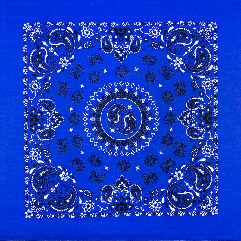 Oversized Paisley Bandana 70cm Cotton Hip Hop Head Scarf