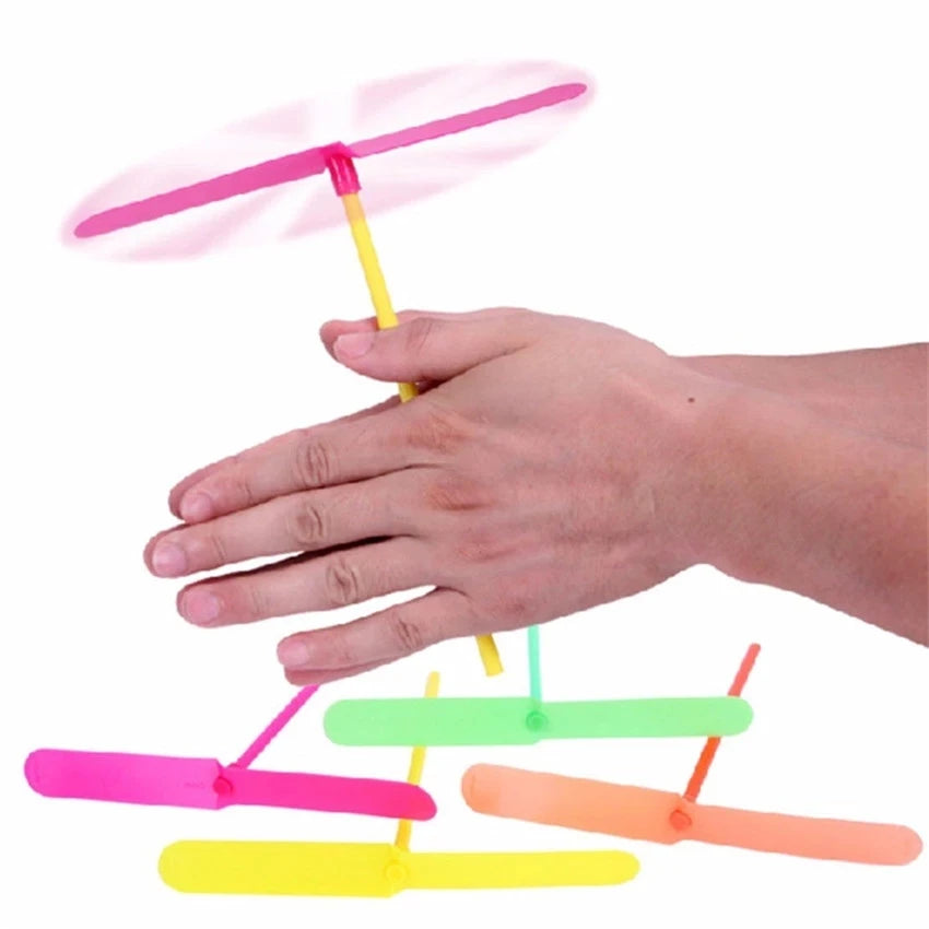 Bamboo Dragonfly Flying Toy – 10/20PCS Rotating Propeller Outdoor Toy