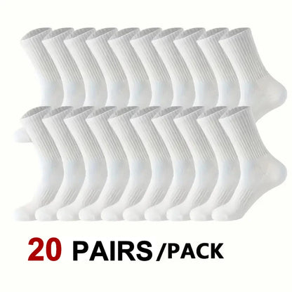 Crew Sports Socks Breathable Sweat Absorbing Athletic Socks