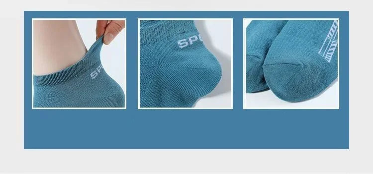 Men's Ankle Socks Breathable Cotton Sports Socks 5 Pairs