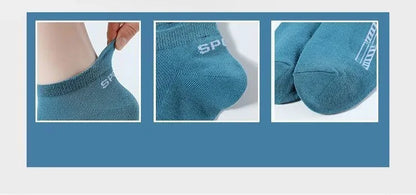 Men's Ankle Socks Breathable Cotton Sports Socks 5 Pairs