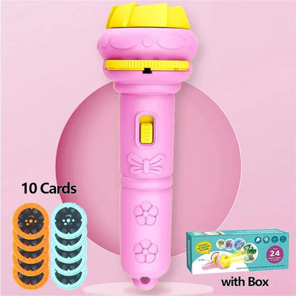 Kids Projection Flashlight Toy with 80 Cartoon Images
