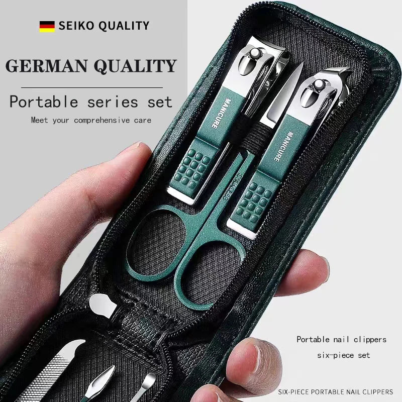 Nail Clippers Set 6 Piece Stainless Steel Manicure Kit