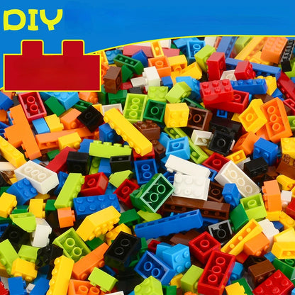 DIY Building Blocks Bulk Set 300 500 1000 Pieces Creative Bricks
