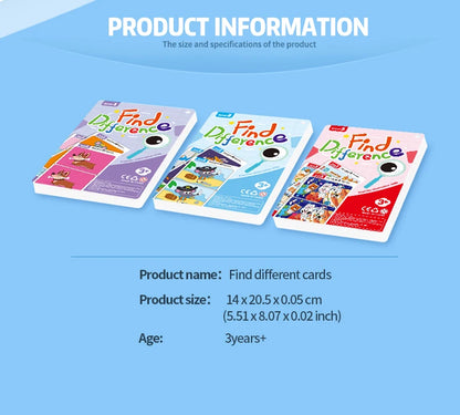 Find the Difference Game Concentration Training Puzzle Set