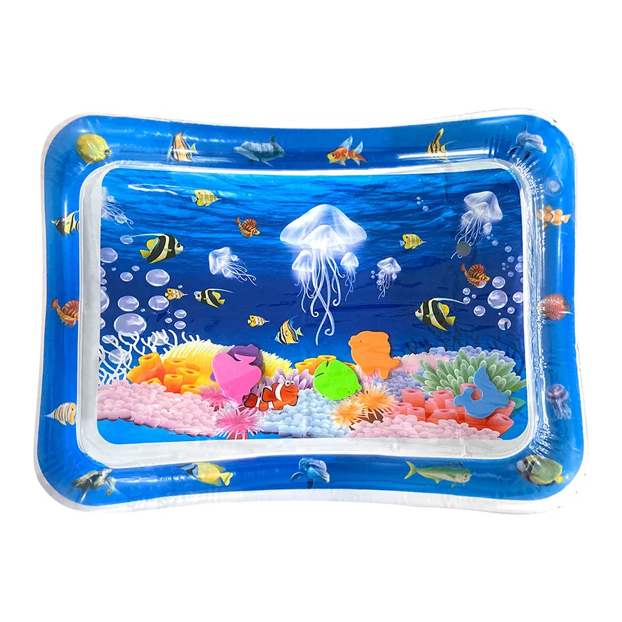 Baby Water Play Mat Inflatable Tummy Time Activity Mat