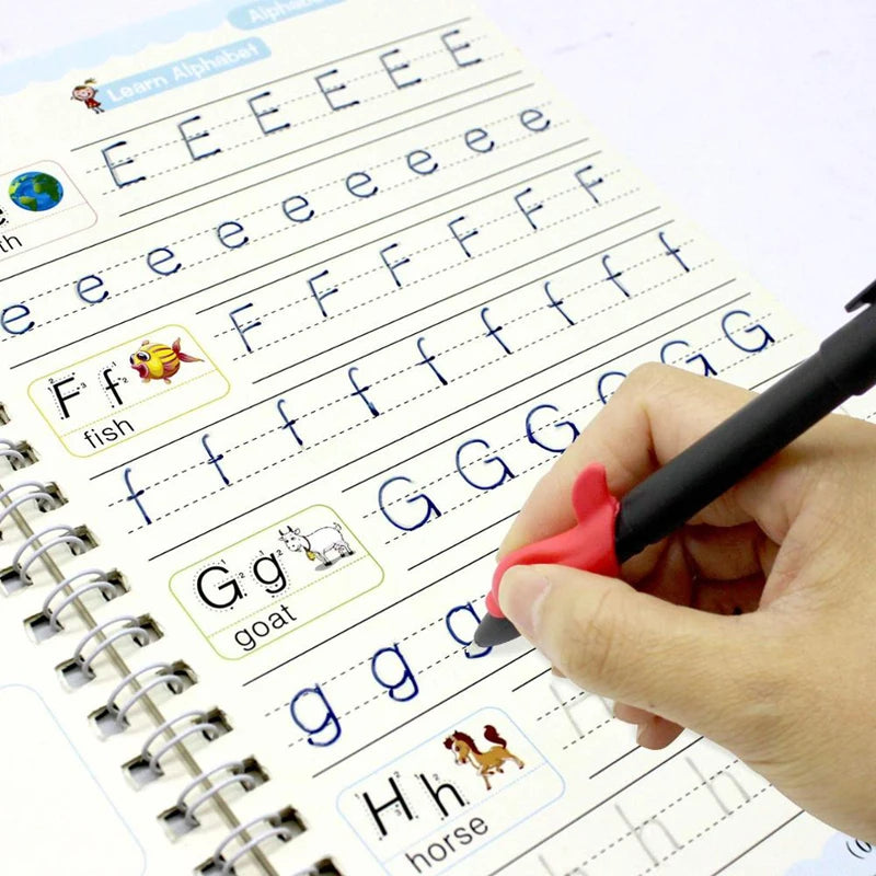 Reusable Writing Practice Copybook for Kids Pen Control & Calligraphy