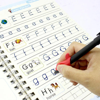 Reusable Writing Practice Copybook for Kids Pen Control & Calligraphy