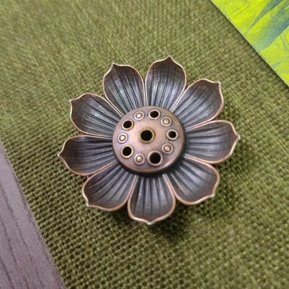 Lotus Incense Burner Metal Incense Stick Holder Plate