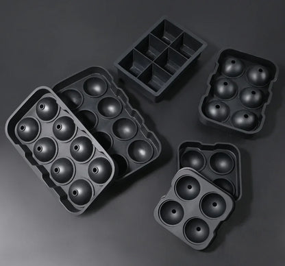 Silicone Ice Cube Tray  Large Ice Ball & Square Cube Maker