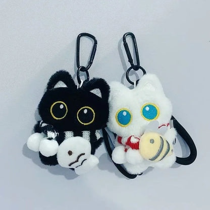 A cute plush accessory for bags, backpacks, car keys, and matching gifts.