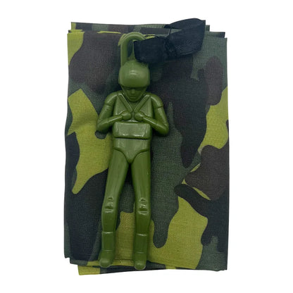 Toy Parachute with Mini Soldier Outdoor Throwing Game