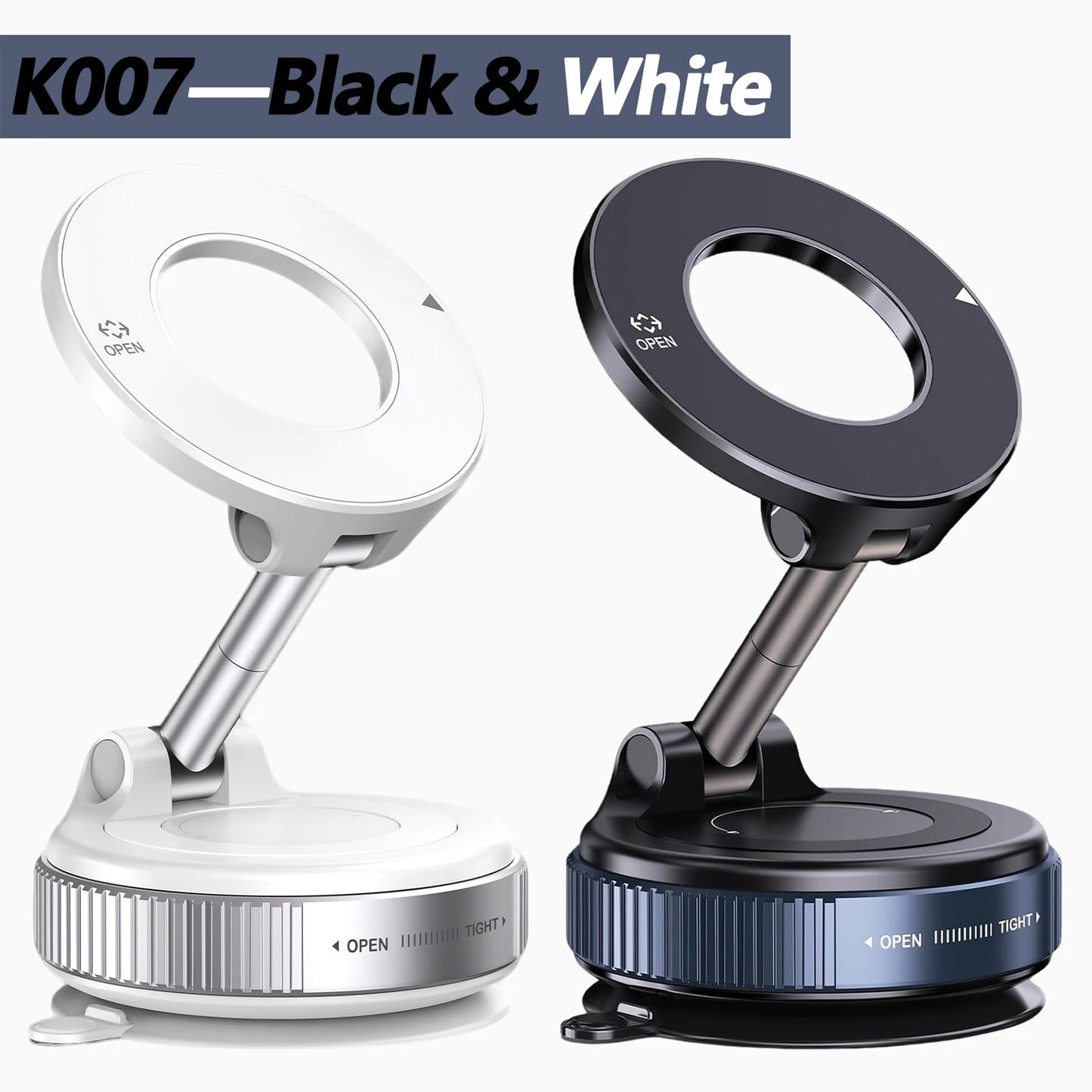 Magnetic Car Phone Holder 360° Foldable Vacuum Mount
