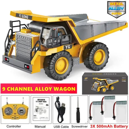 4WD RC Excavator Dump Truck Bulldozer 1:20 Remote Control Toy