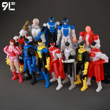 14cm Multi Jointed Action Figure 3D Printed Poseable Collectible Toy
