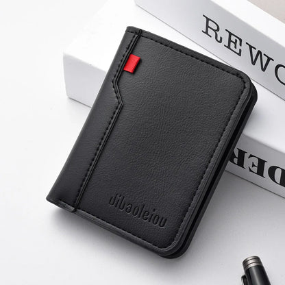 Men's Credit Card Wallet Ultra Thin PU Leather Mini Wallet