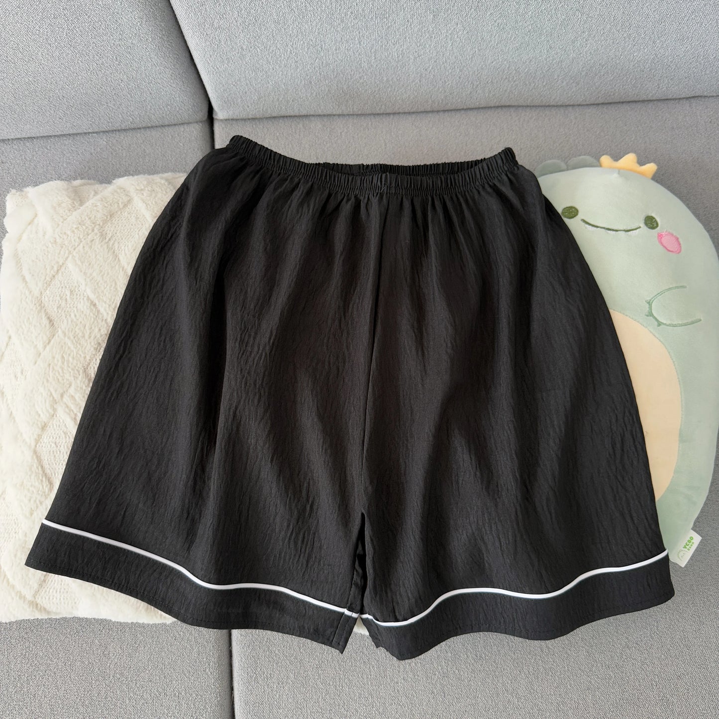 Men's Slim Fit Pajama Set Short Sleeve Summer Loungewear