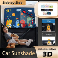 Magnetic Car Window Shades with UV Protection Mesh Cover