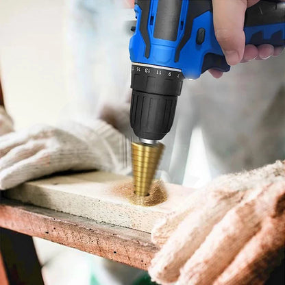 HSS Step Drill Bit Set – Titanium Coated Cone Drill Bits
