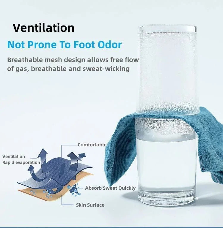 Men's Ankle Socks Breathable Cotton Sports Socks 5 Pairs