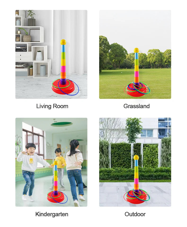 A fun two-in-one activity for indoor play, outdoor games, and family interaction.