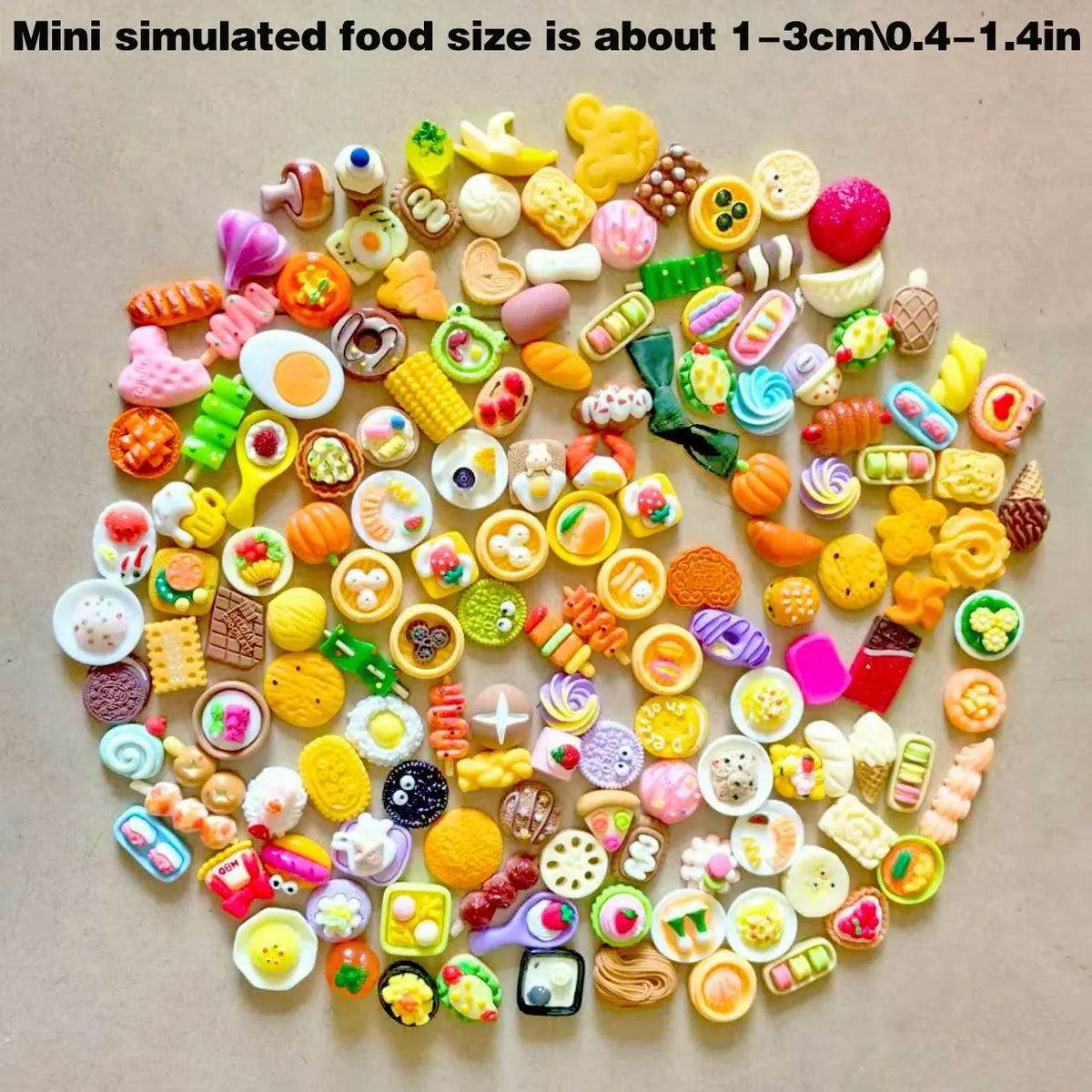 Miniature Food Toys – Resin Dollhouse Kitchen Pretend Play Food Set