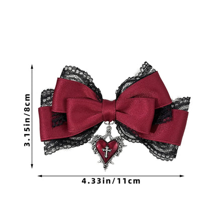 A feminine statement accessory for adding a romantic, gothic touch to everyday and occasion hairstyles.
