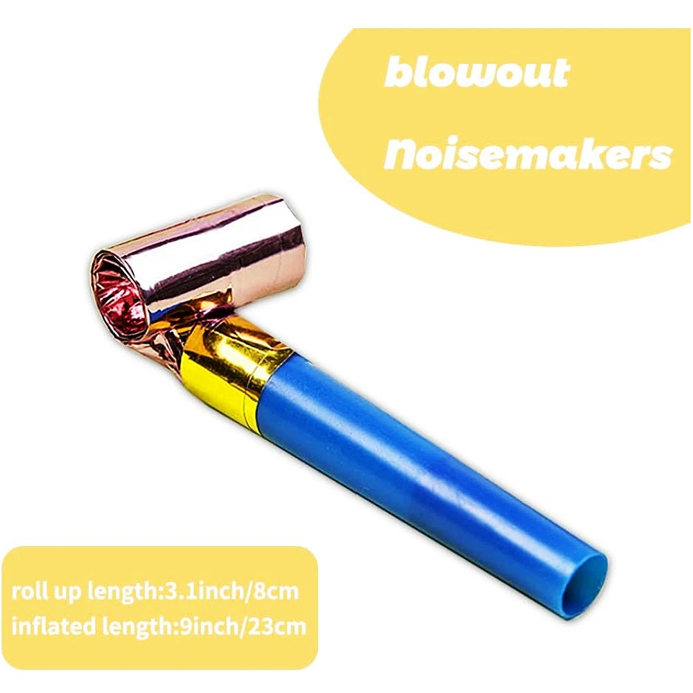Party Blowouts 20Pcs Colorful Kids Party Noisemakers Set