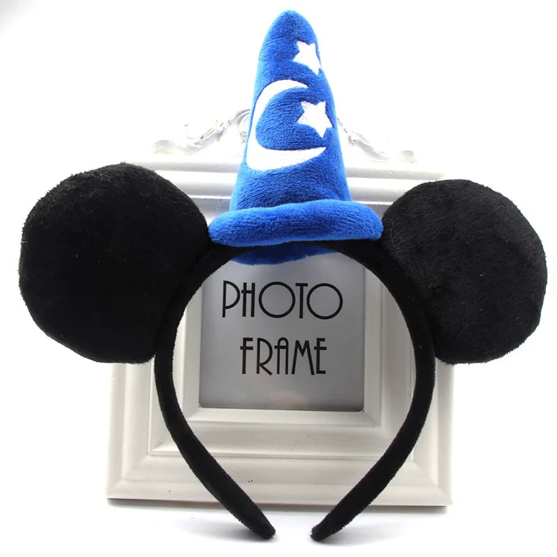 Mouse Ears Headband with Sequin Bow for Parties & Cosplay
