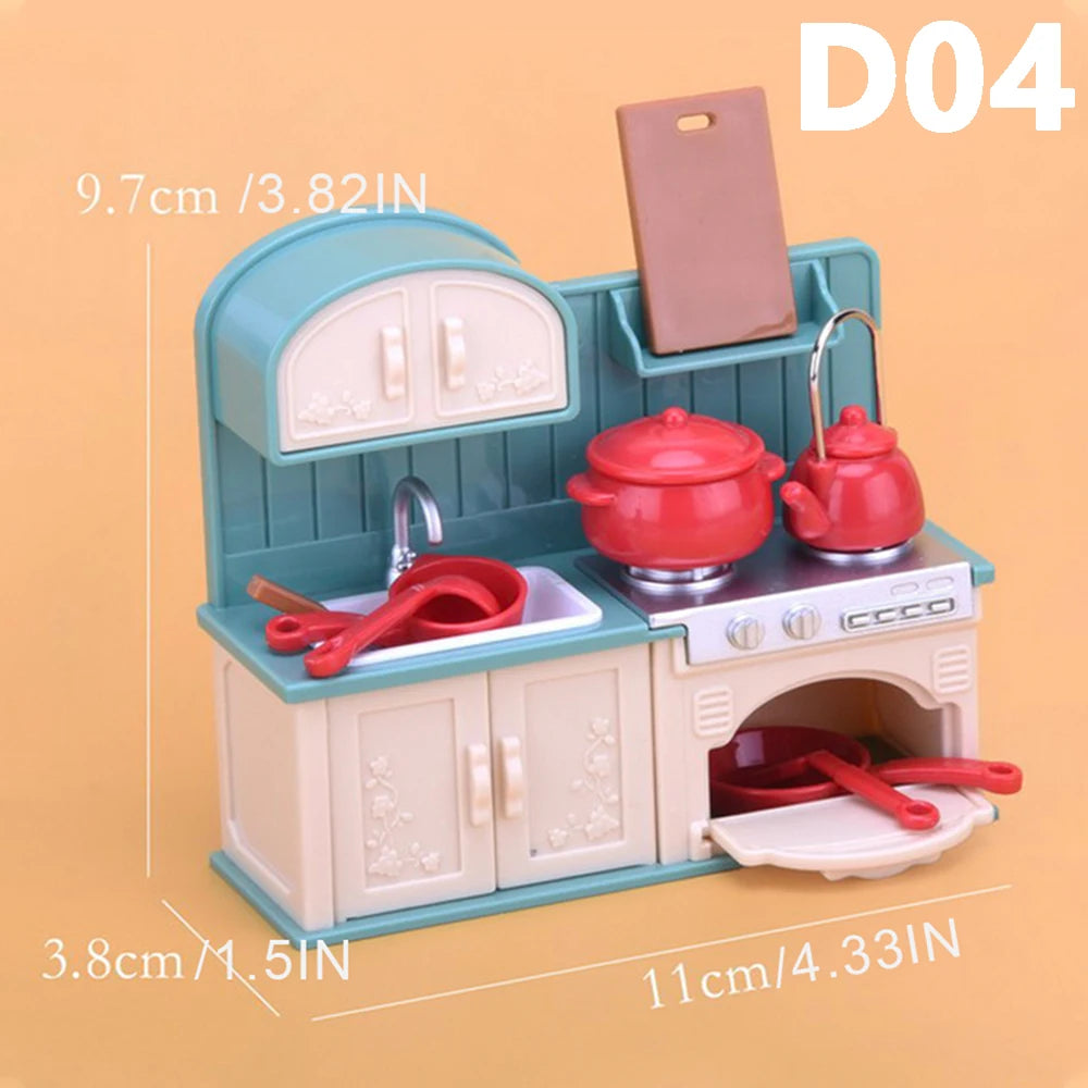 Miniature Dollhouse Furniture 1:12 Pretend Play Accessories