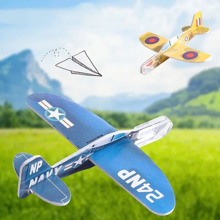 Foam Glider Airplane Toys DIY Party Favor Pack 20-100PCS