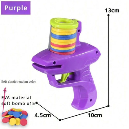 Foam Disc Launcher Handheld Flying Disc Shooter Toy