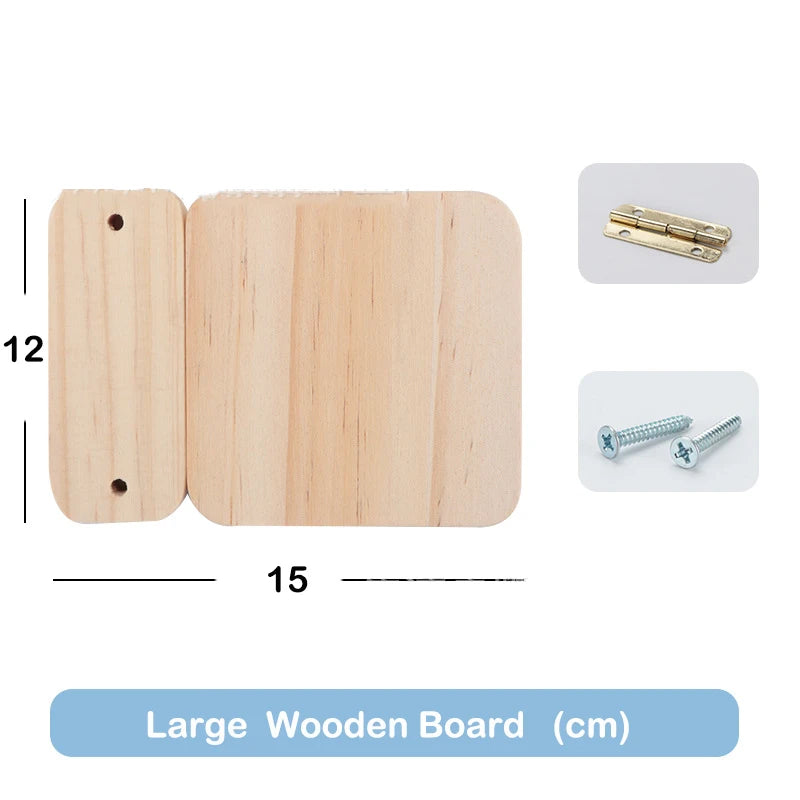 Busy Board Accessories DIY Montessori Wooden Lock Set