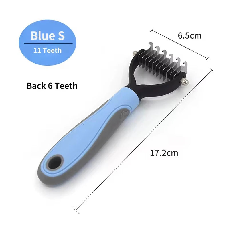 Pet Deshedding Brush Dog Cat Undercoat Grooming Tool
