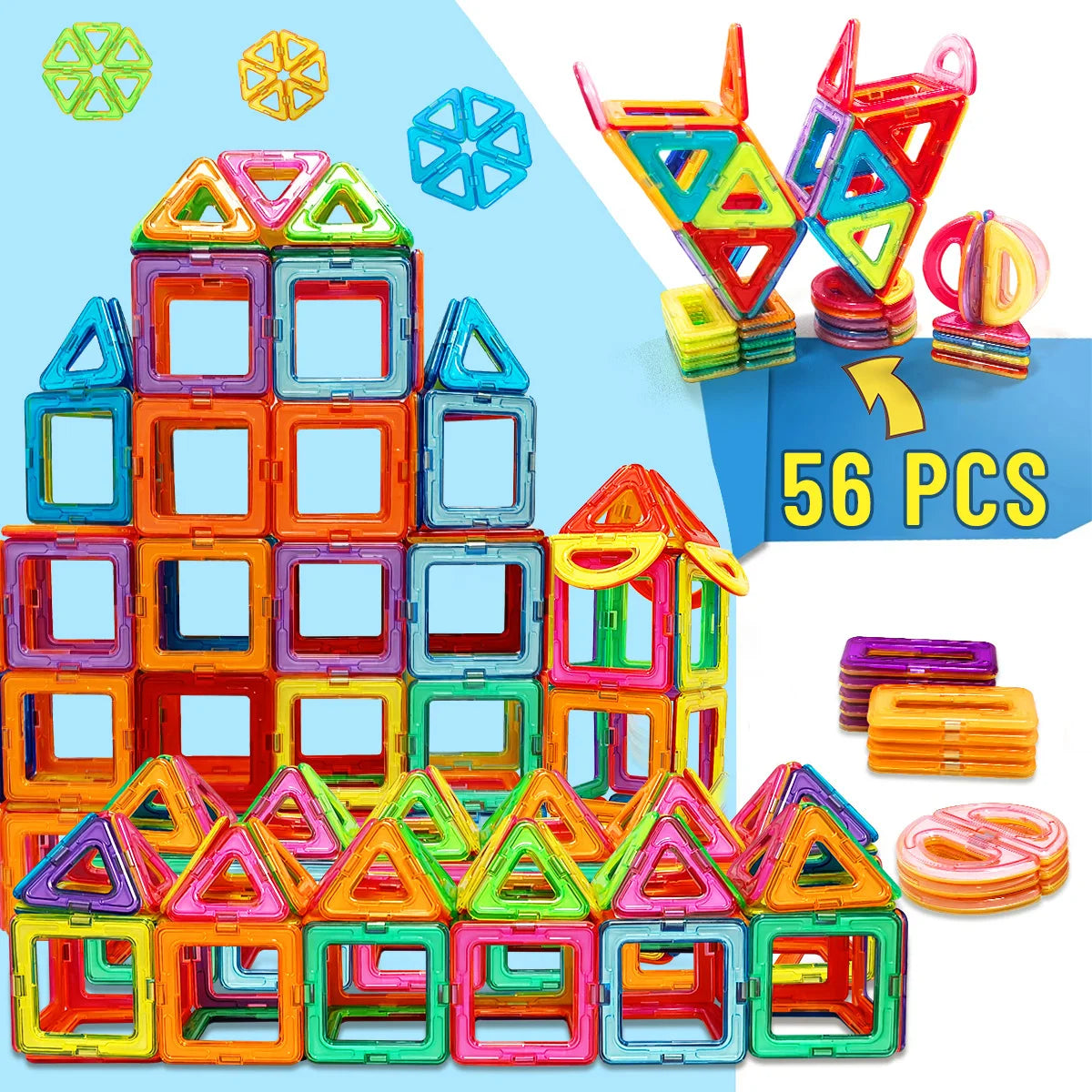 Magnetic Building Blocks STEM Educational Construction Toys