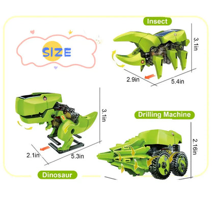Dinosaur Solar STEM Toy – DIY Educational Science Car Kit