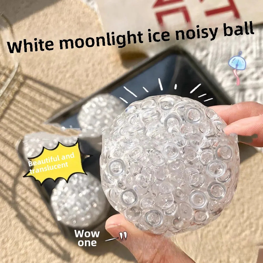 Squishy Stress Ball with Ice Beads for Sensory Play