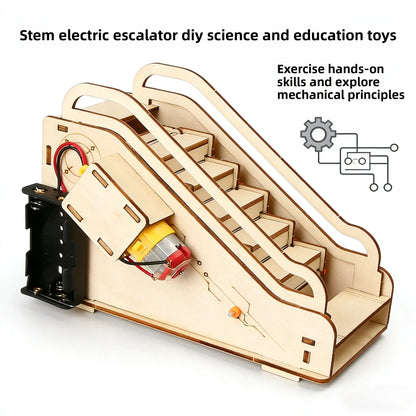 DIY Escalator Assembly Toy STEM Science Educational Model Kit