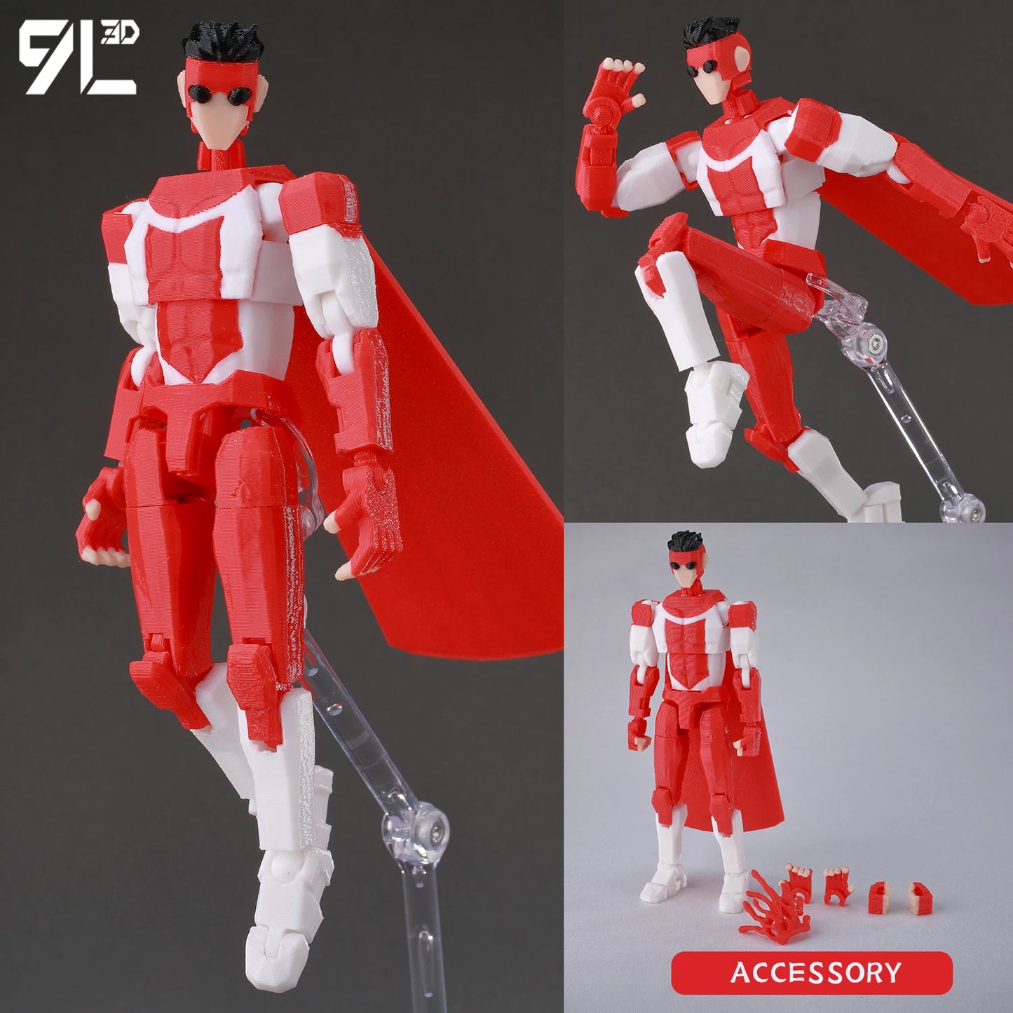 14cm Multi Jointed Action Figure 3D Printed Poseable Collectible Toy