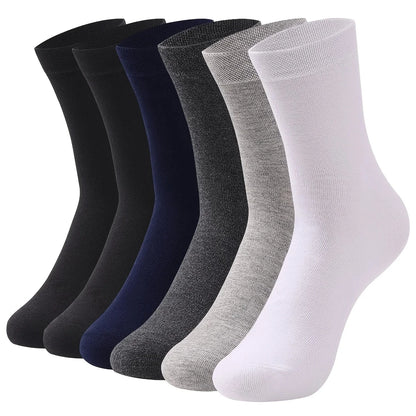 Men's Bamboo Fiber Socks Breathable Crew Sports Socks