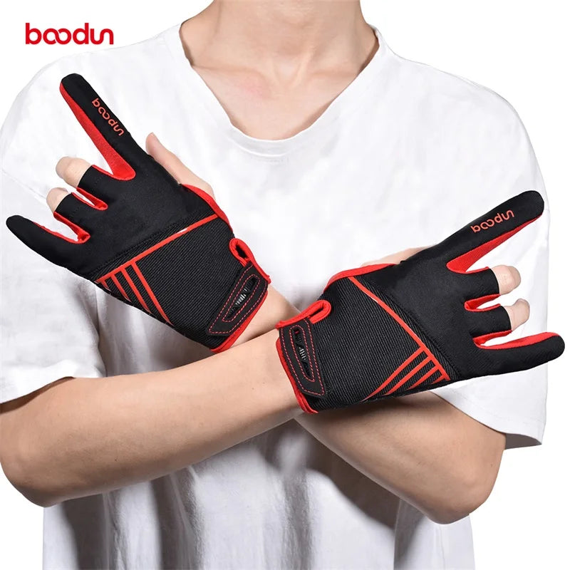 Bowling Gloves with Three Fingers Exposed, High Elasticity, Breathable, Portable, Professional Bowling Gloves 1194