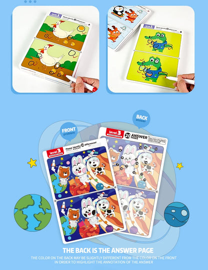 Find the Difference Game Concentration Training Puzzle Set
