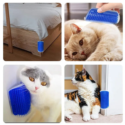 Cat Corner Brush – Self Grooming & Hair Removal Scratcher