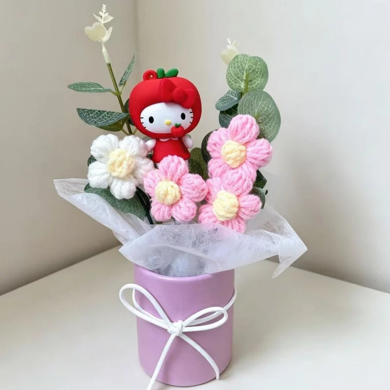 Hello Kitty Kulomi Melody With Artificial Flower Creative Bouquet